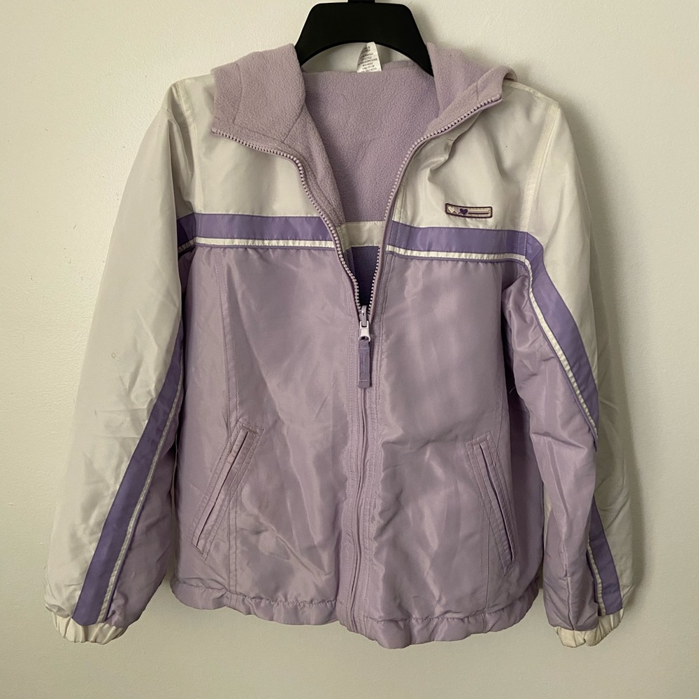Child purple winter jacket